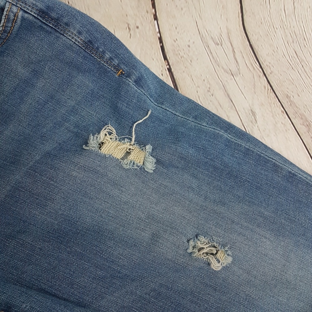 Distressed Denim Overall - Picture 6 of 8